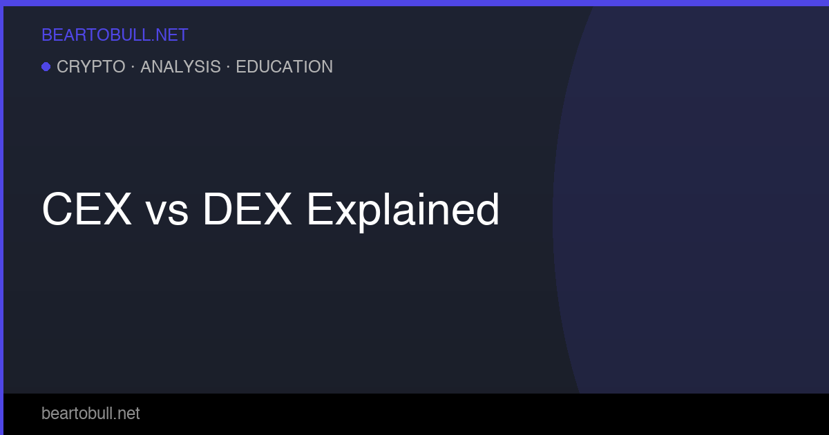 CEX vs DEX: Which Should Beginners Use in 2026?