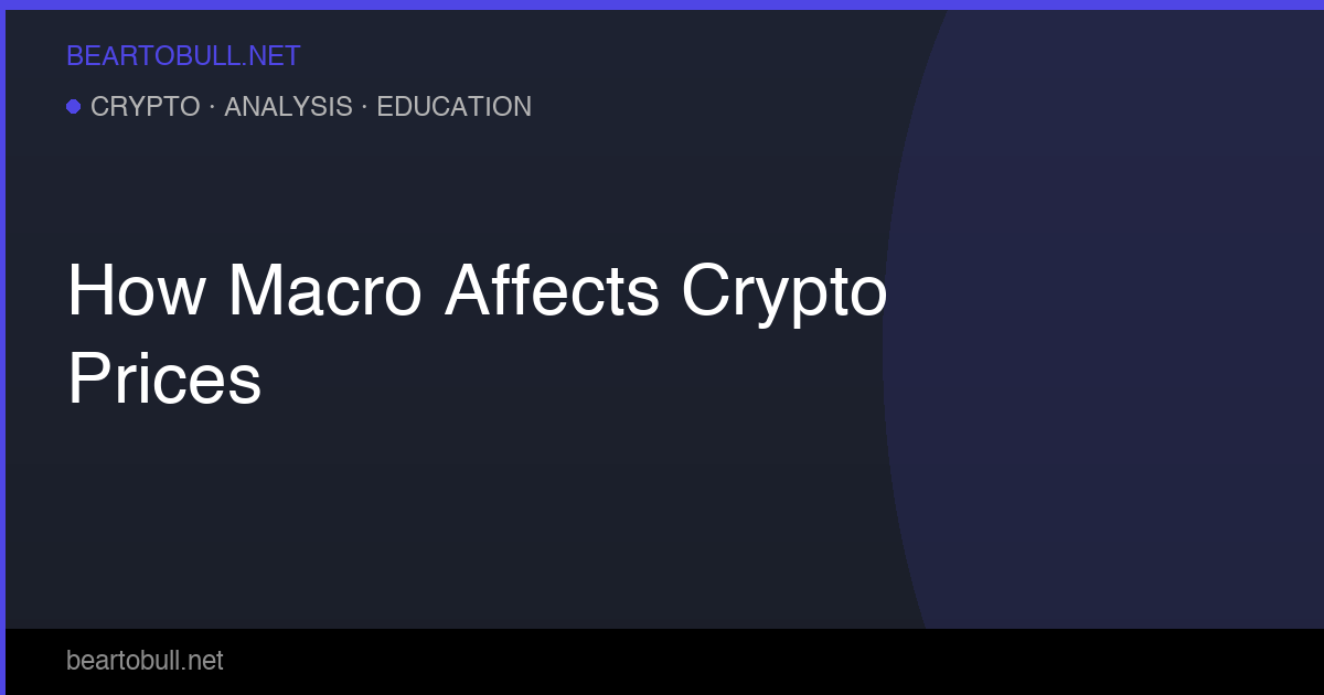 How Macro Economics Affects Crypto Prices — A Practical Guide